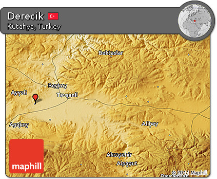 Physical 3D Map of Derecik