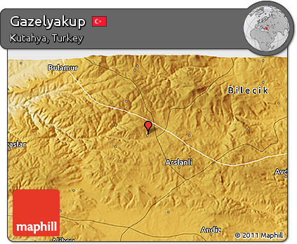 Physical 3D Map of Gazelyakup
