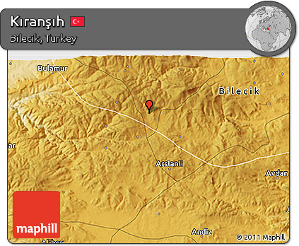 Physical 3D Map of Kıranşıh