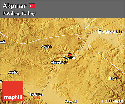 Physical 3D Map of Akpınar