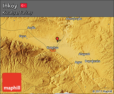 Physical 3D Map of İnköy