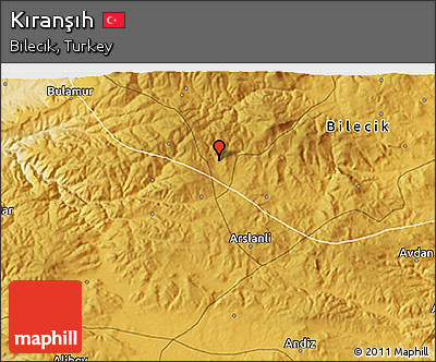Physical 3D Map of Kıranşıh