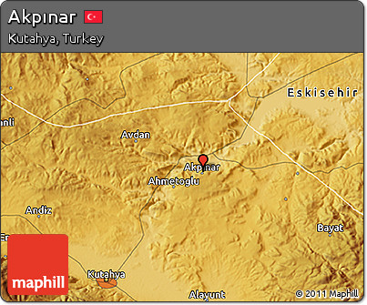 Physical 3D Map of Akpınar