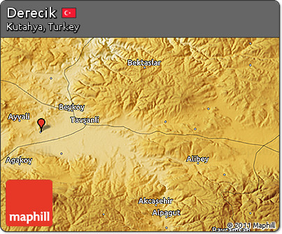 Physical 3D Map of Derecik