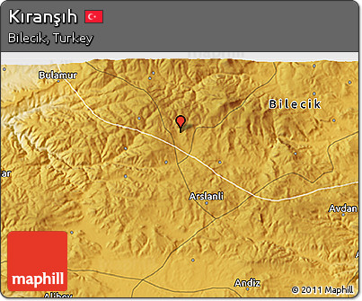 Physical 3D Map of Kıranşıh