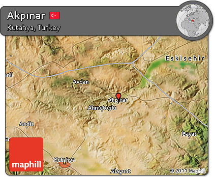 Satellite 3D Map of Akpınar