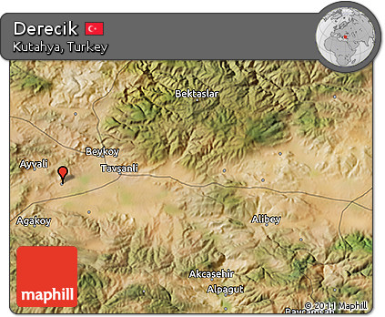 Satellite 3D Map of Derecik