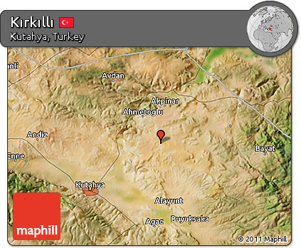 Satellite 3D Map of Kırkıllı