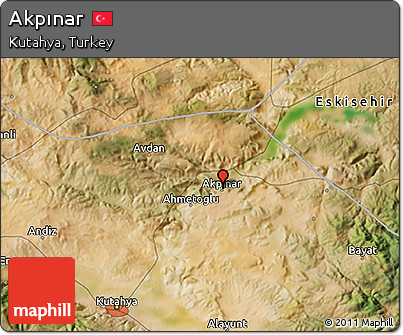 Satellite 3D Map of Akpınar