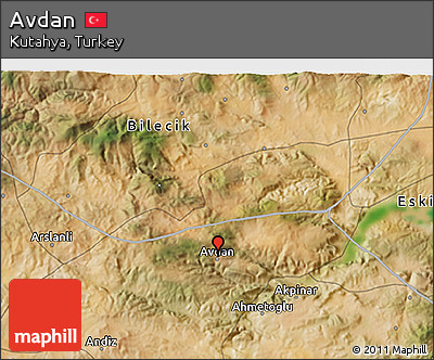 Satellite 3D Map of Avdan