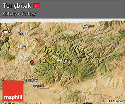 Satellite 3D Map of Tunçbilek
