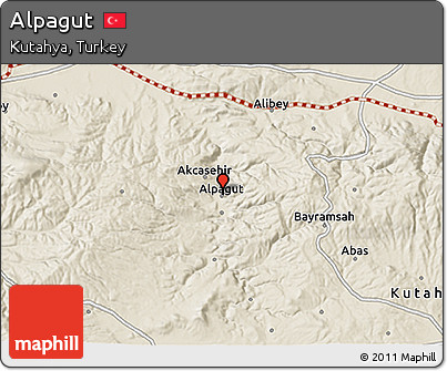 Shaded Relief 3D Map of Alpagut