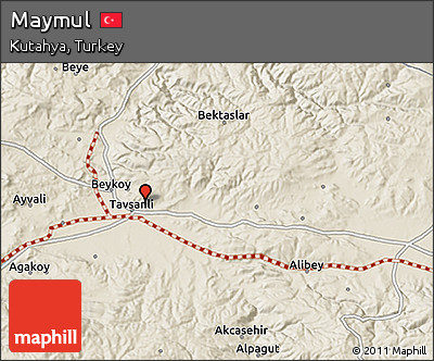 Shaded Relief 3D Map of Maymul