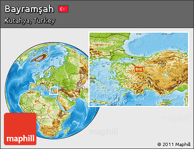 Physical Location Map of Bayramşah