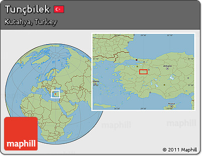 Savanna Style Location Map of Tunçbilek