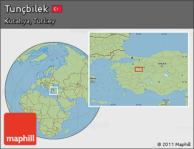 Savanna Style Location Map of Tunçbilek