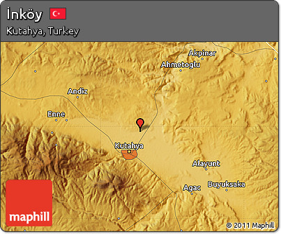 Physical Map of İnköy