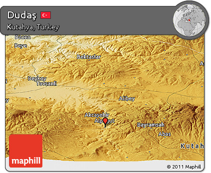 Physical Panoramic Map of Dudaş