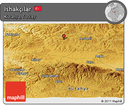 Physical Panoramic Map of İshakçılar