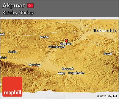 Physical Panoramic Map of Akpınar