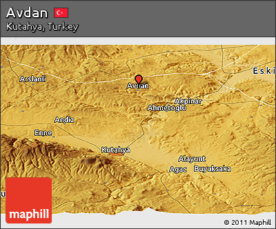 Physical Panoramic Map of Avdan