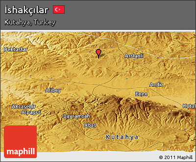 Physical Panoramic Map of İshakçılar