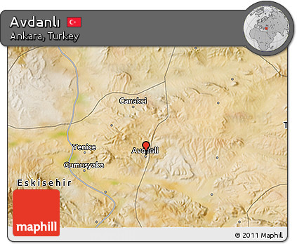 Satellite 3D Map of Avdanlı
