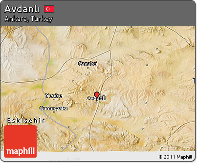 Satellite 3D Map of Avdanlı