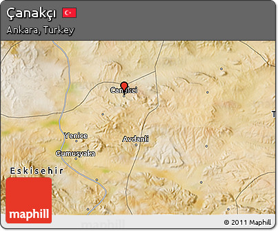 Satellite 3D Map of Çanakçı