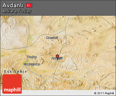 Satellite 3D Map of Avdanlı