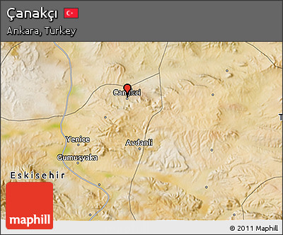 Satellite 3D Map of Çanakçı