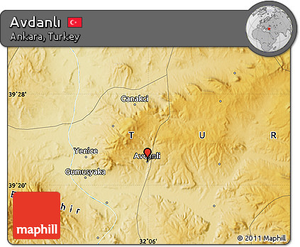 Physical Map of Avdanlı