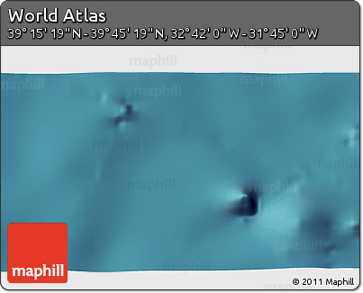 Satellite 3D Map of the Area around 39° 30' 19" N, 32° 13' 30" W