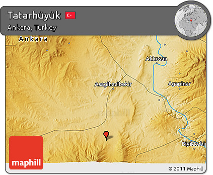 Physical 3D Map of Tatarhüyük