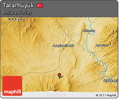 Physical 3D Map of Tatarhüyük