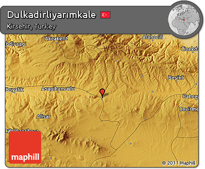 Physical 3D Map of Dulkadirliyarımkale