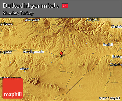 Physical 3D Map of Dulkadirliyarımkale
