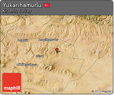 Satellite 3D Map of Yukarıhamurlu