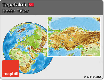 Physical Location Map of Tepefakılı
