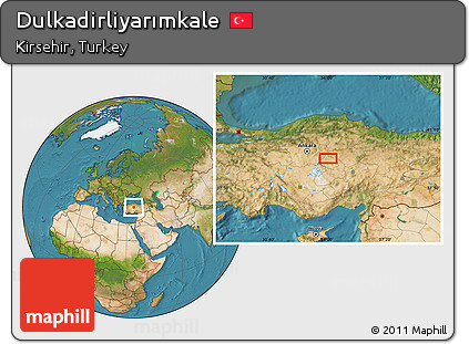Satellite Location Map of Dulkadirliyarımkale