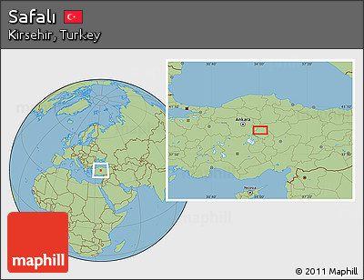Savanna Style Location Map of Safalı