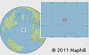 Savanna Style Location Map of the area around 39° 30' 19" N, 35° 37' 30" W