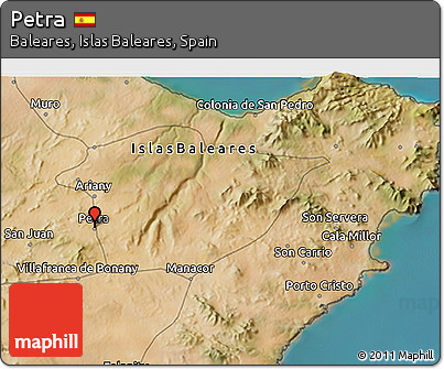 Satellite 3D Map of Petra