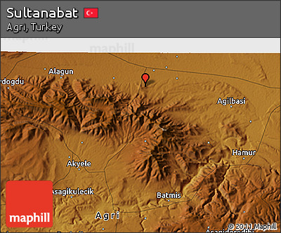 Physical 3D Map of Sultanabat