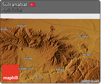 Physical 3D Map of Sultanabat