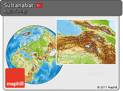 Physical Location Map of Sultanabat