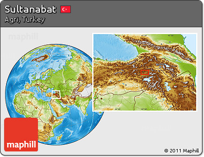 Physical Location Map of Sultanabat