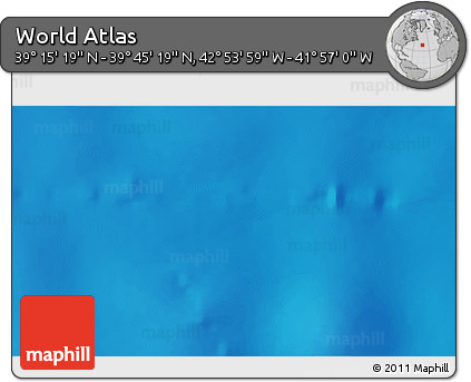 Physical 3D Map of the Area around 39° 30' 19" N, 42° 25' 29" W