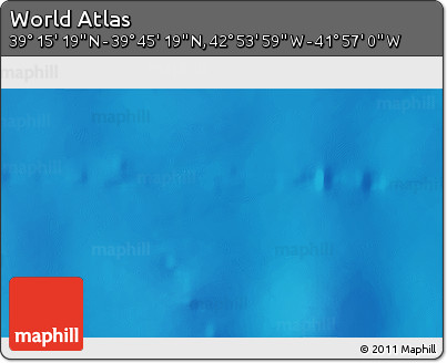 Physical 3D Map of the Area around 39° 30' 19" N, 42° 25' 29" W