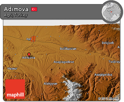 Physical 3D Map of Adımova
